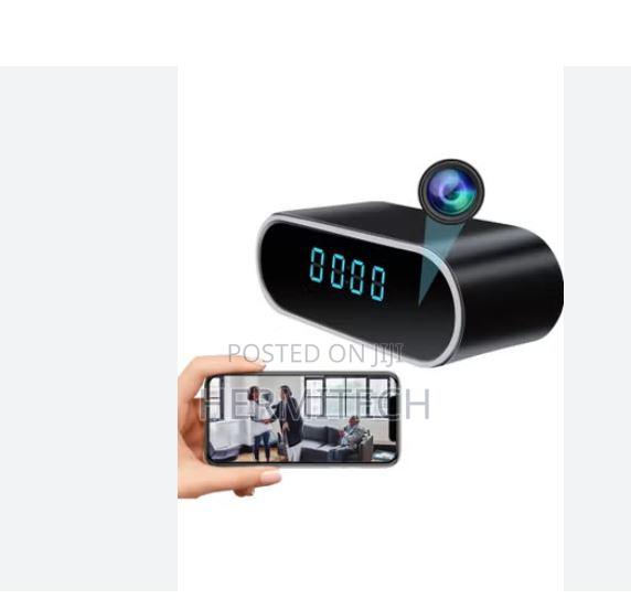 Smart Wall Clock Security Camera - main view
