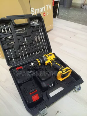 21V Rechargeable Cordless Power Drill With Drill Bits Accessories