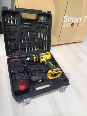 21V Professional Cordless Drill Driver With Bits, Charger Accessories
