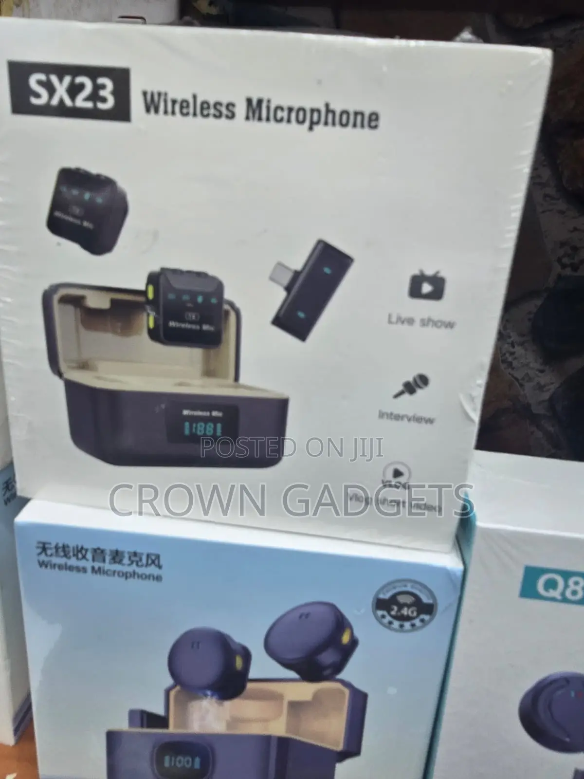 SX23 2.4G Wireless Mic for iPhone Type-C Live Streaming