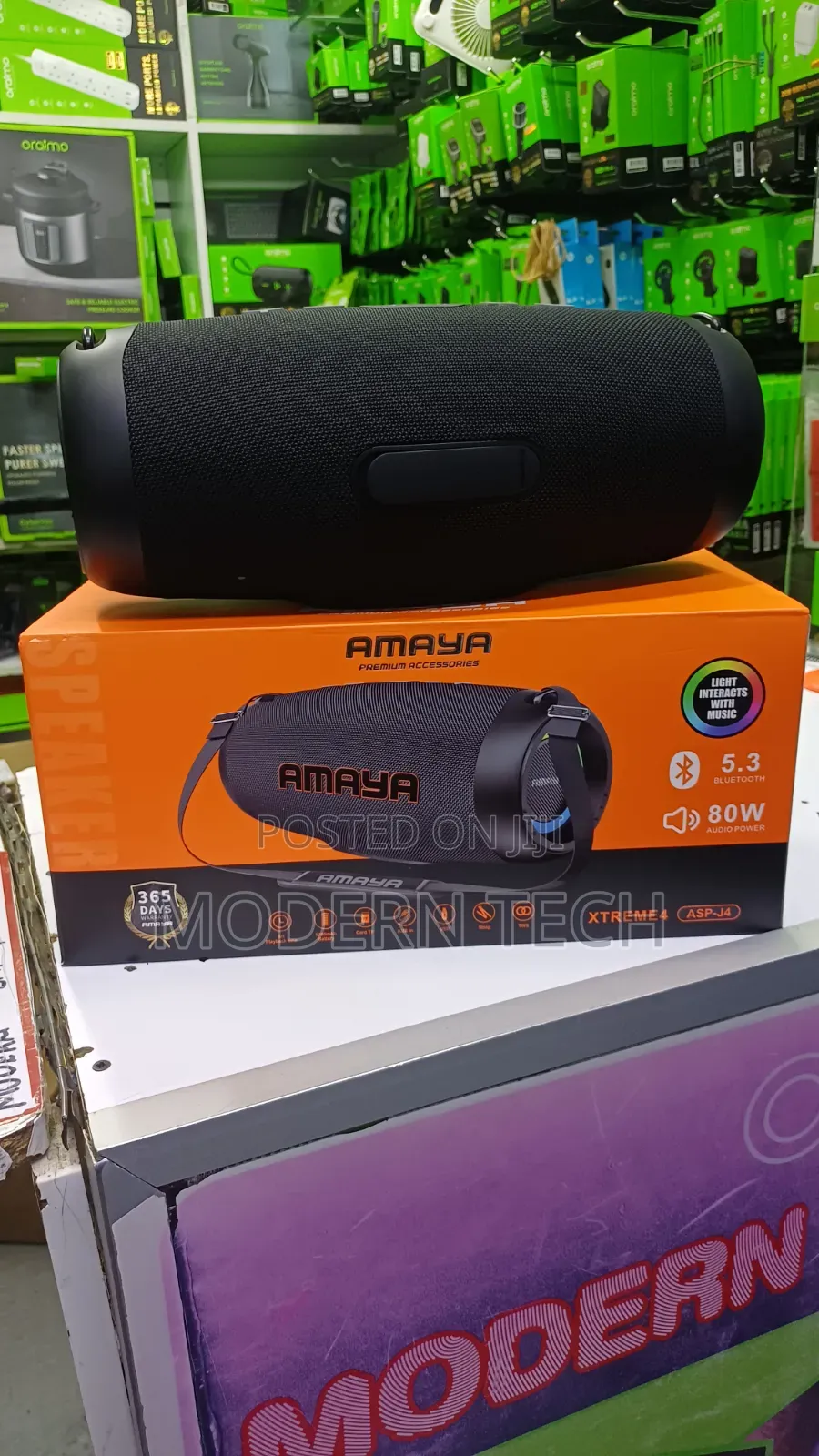 Amaya ASP-J4 Xtreme 4 Bluetooth Speaker – 80W Powerful Bass Sound