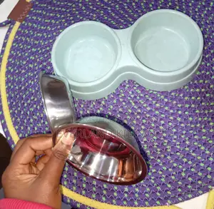 Puppies Non Slip Double Stainless Bowl