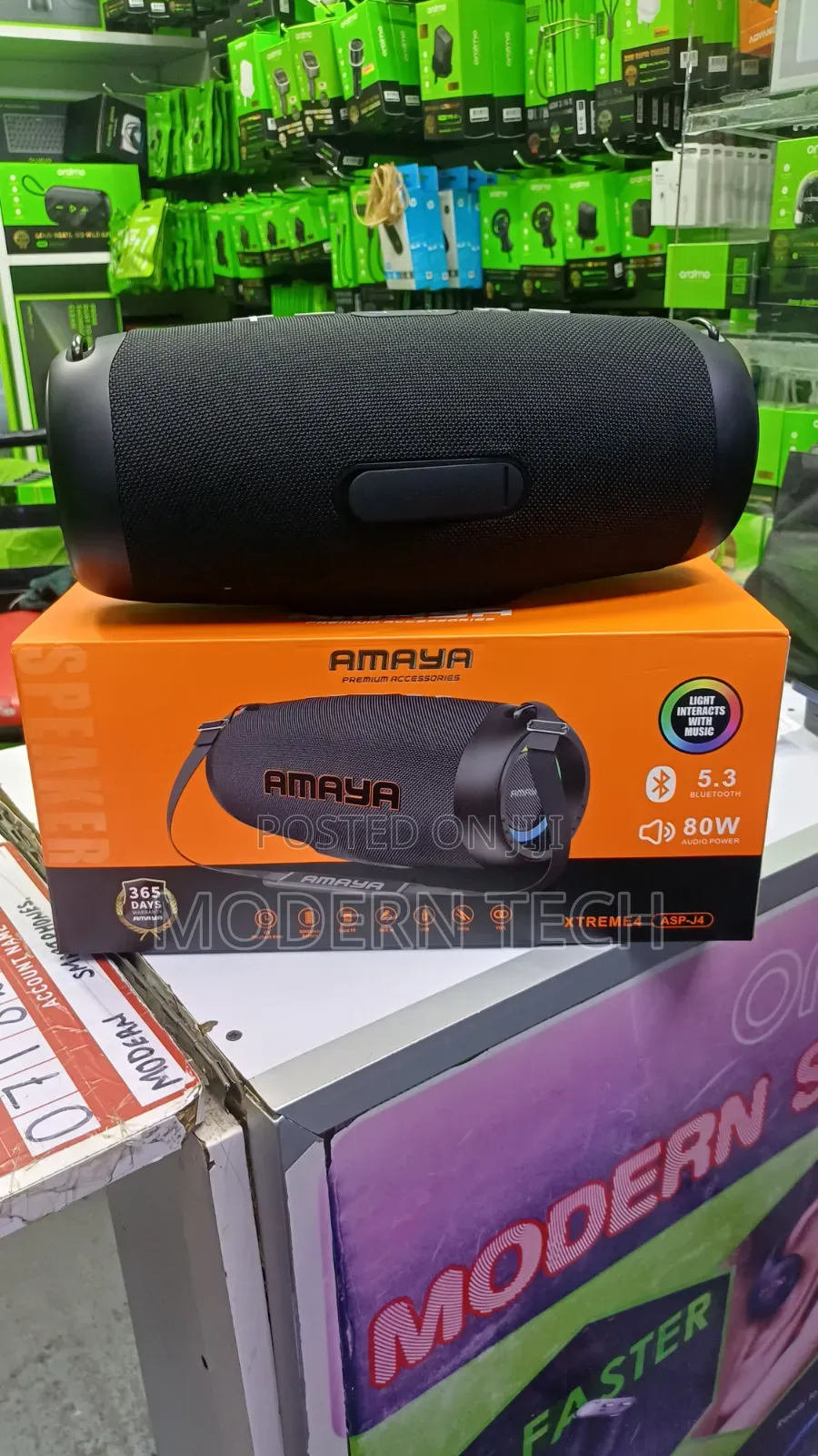 Amaya J4 Wireless Bluetooth Speaker – 80W Output, 8000mAh Battery