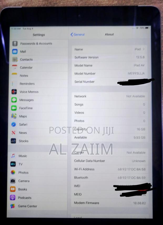 Apple iPad Air 16 GB Silver - thumbnail 2