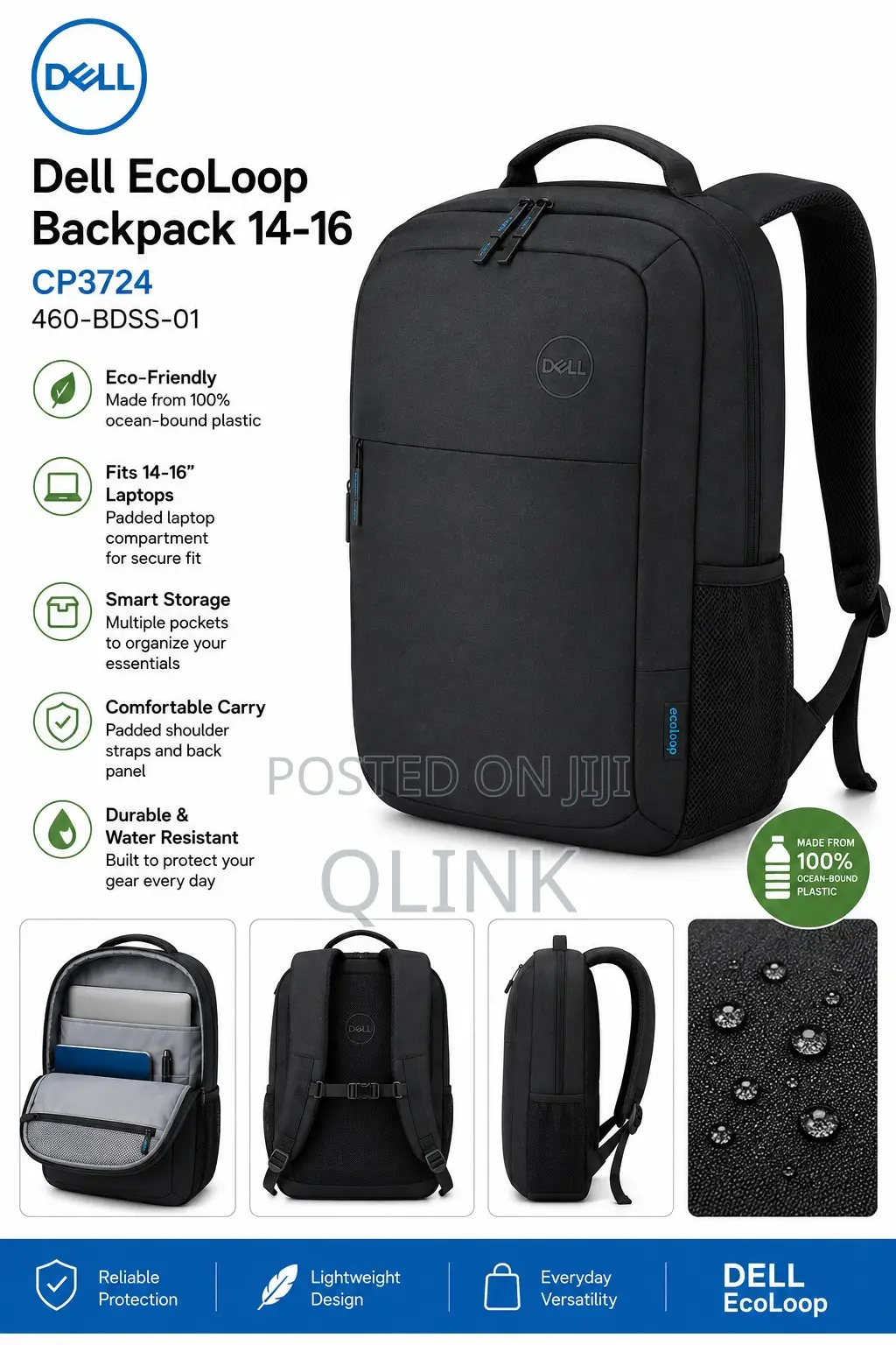 Dell EcoLoop Backpack 14-16 - CP3724 - 460-BDSS-01