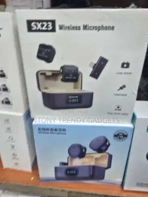 SX23 Rechargeable Wireless Mic With Digital Charging Case