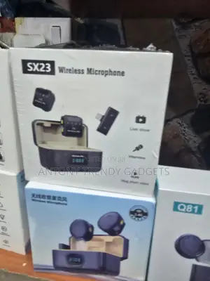 SX23 Rechargeable Wireless Mic With Digital Charging Case