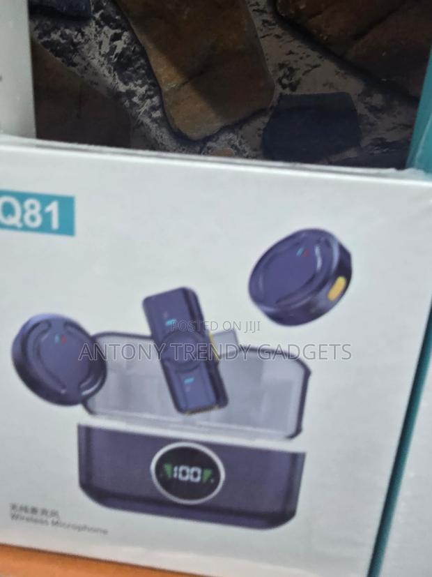 Q81 Dual Wireless Microphone With LED Charging Case - thumbnail 2