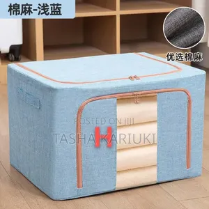 100L Zipped Storage Box/ Wardrobe Organiser * 
Size: *42*60*40cm*