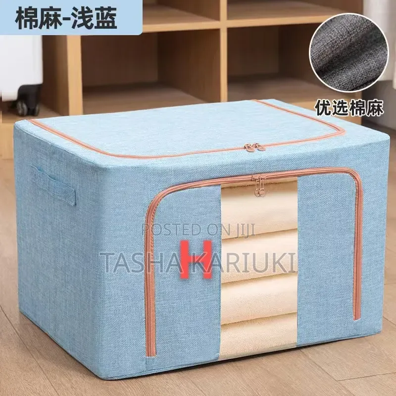 100L Zipped Storage Box/ Wardrobe Organiser * 
Size: *42*60*40cm*