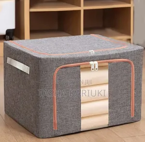 100L Zipped Storage Box/ Wardrobe Organiser * 
Size: *42*60*40cm*