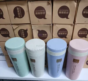 Straw Wheat Fiber Coffee Cup Double Insulated