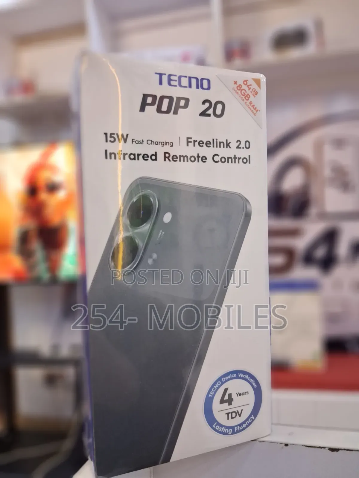 New Tecno Pop 20 64 GB Black