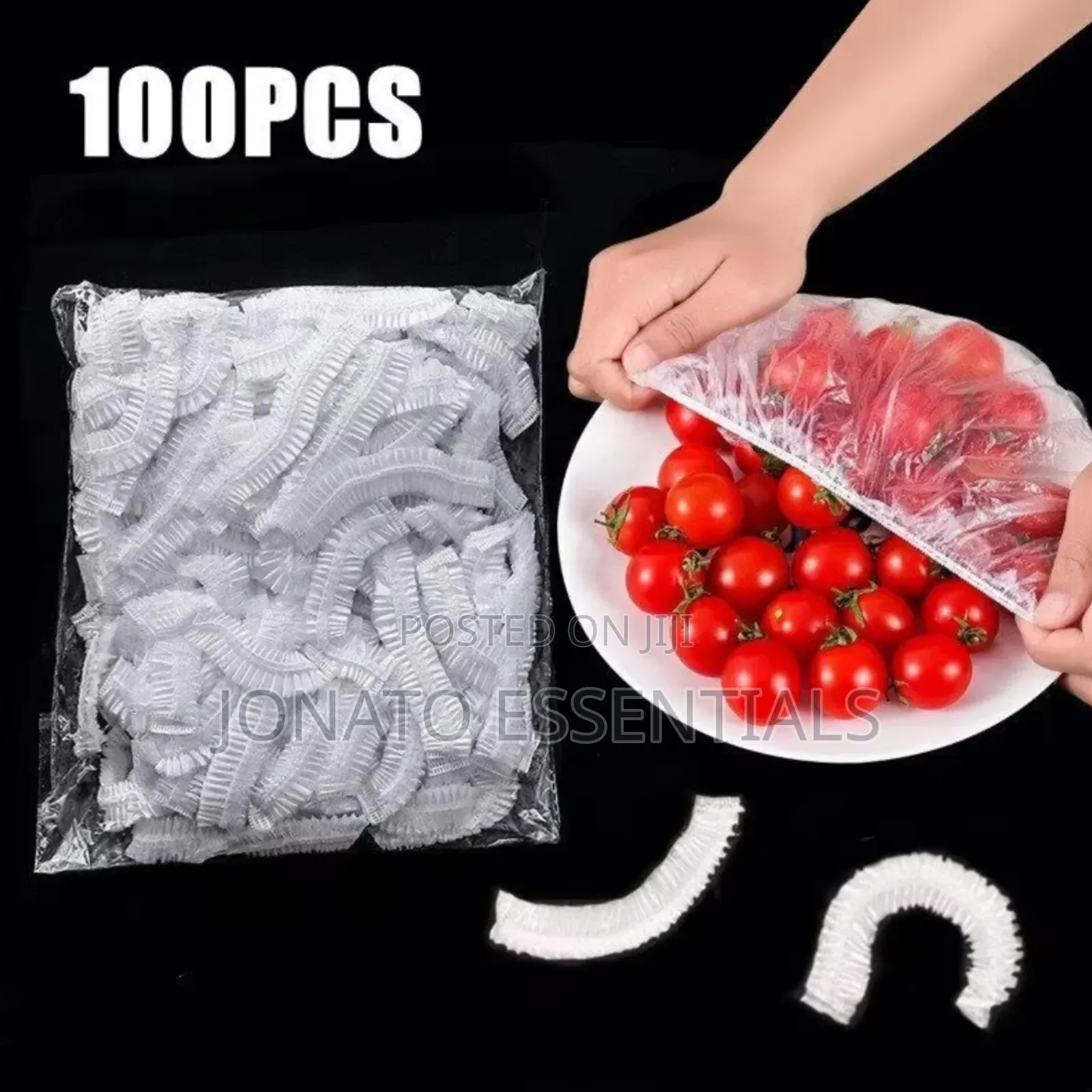 100 PCS Elastic Fresh Keeping Food Storage Covers Cling Bag