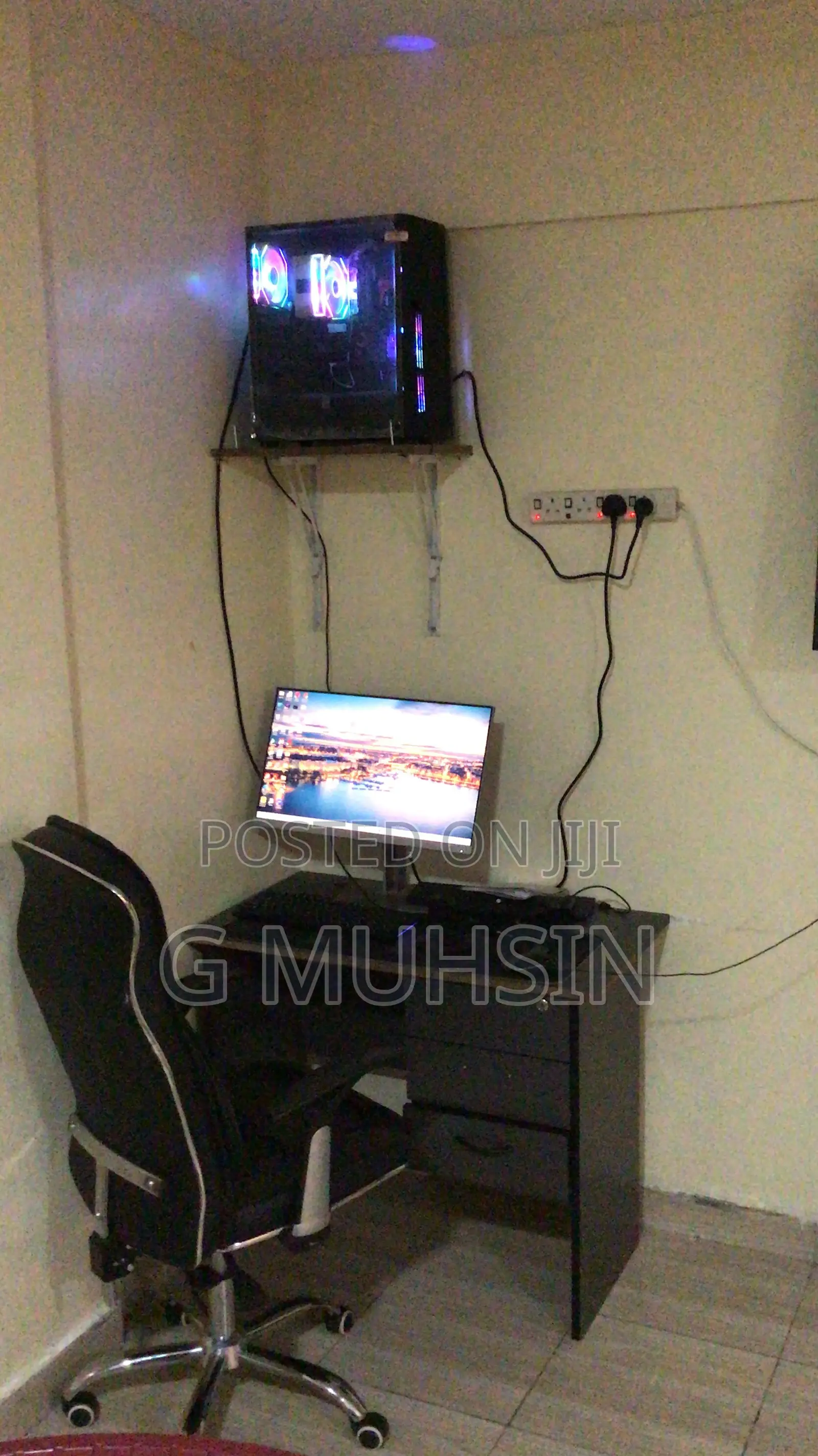 PC and Monitor Plus Office Chair Plus Table. All at Only
