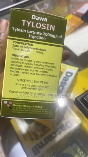 Tylosin, a 20% Injection Used for Veterinary Purposes - 100ml