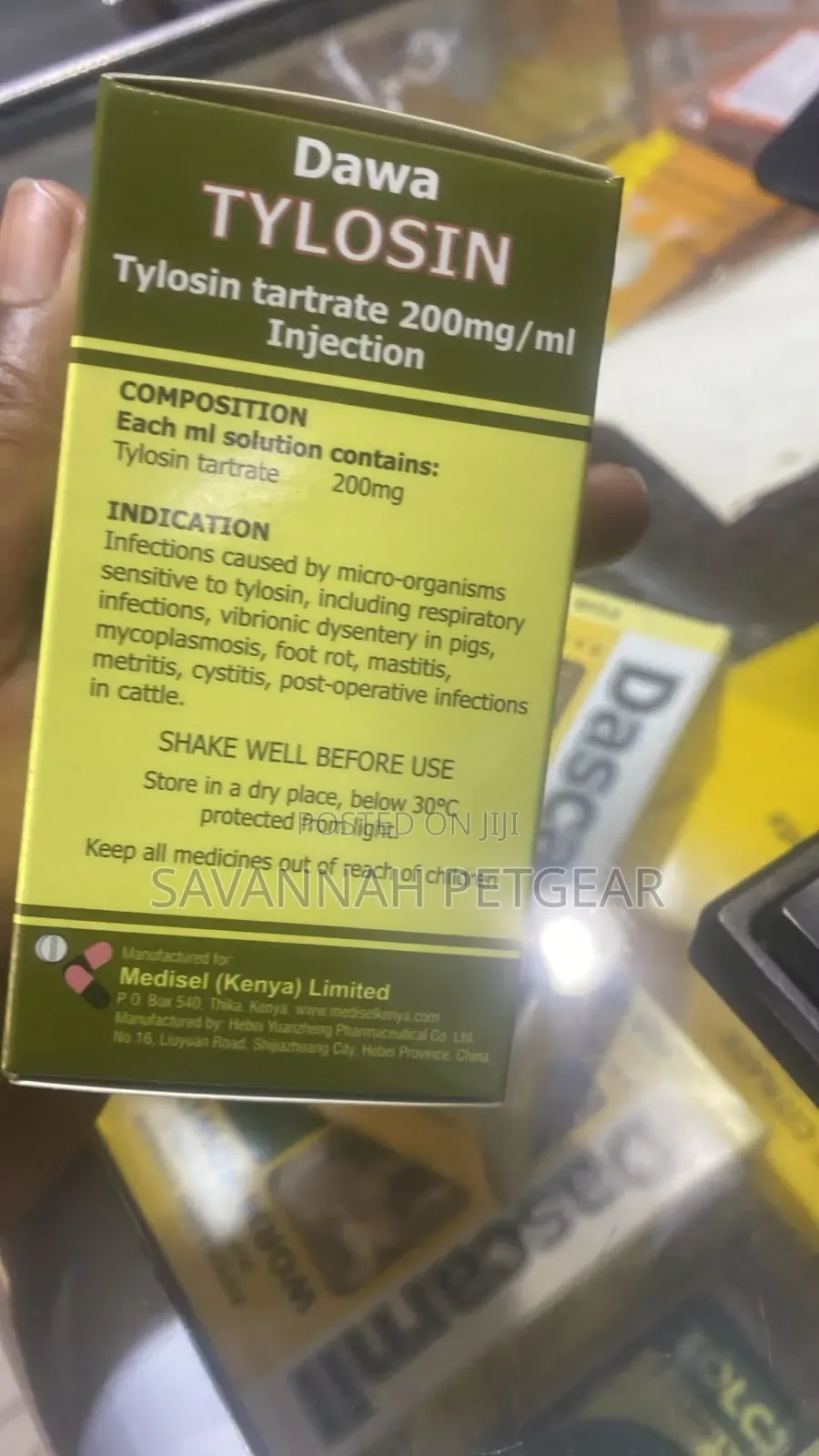 Tylosin, a 20% Injection Used for Veterinary Purposes - 100ml
