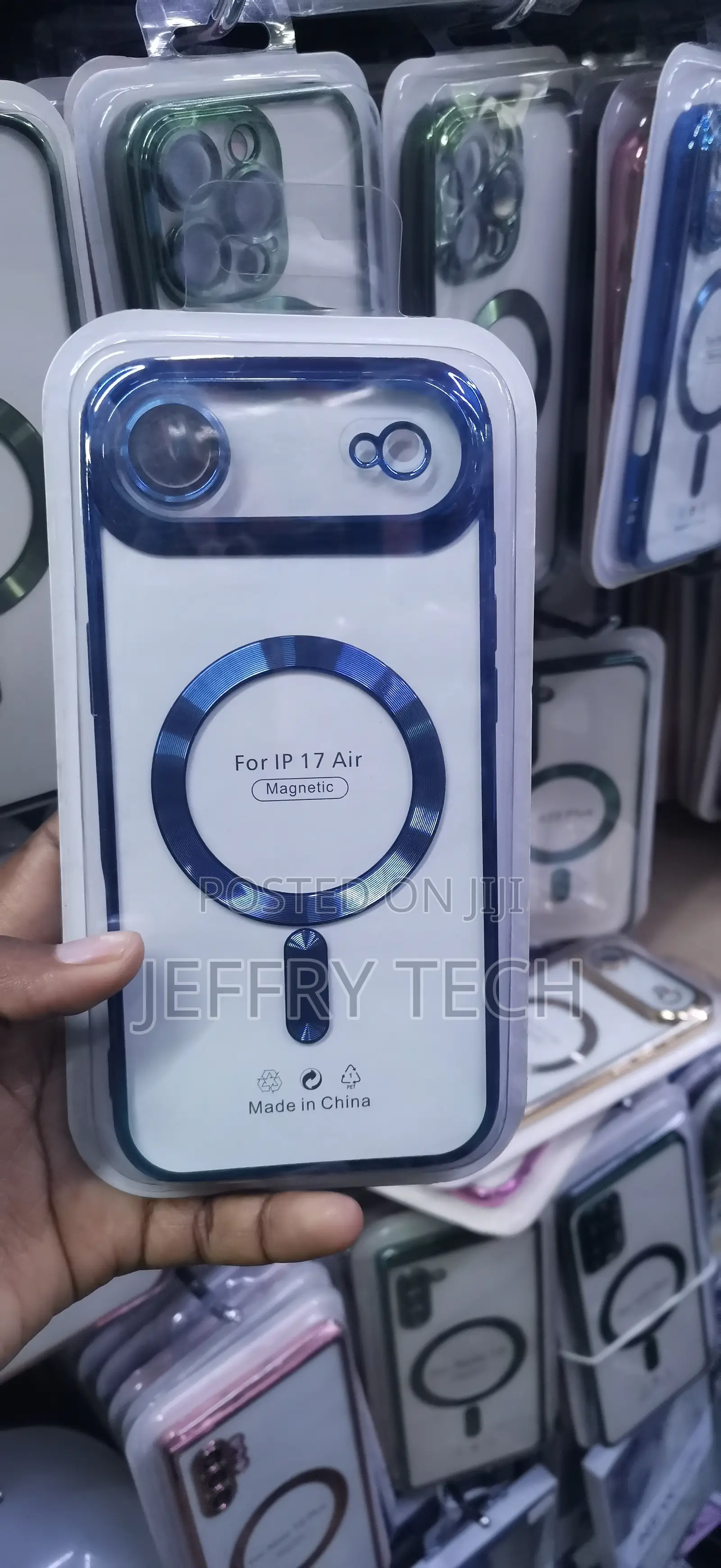 Electroplated Clear MagSafe Phone Case Designed for the iPhone 17 Air.
