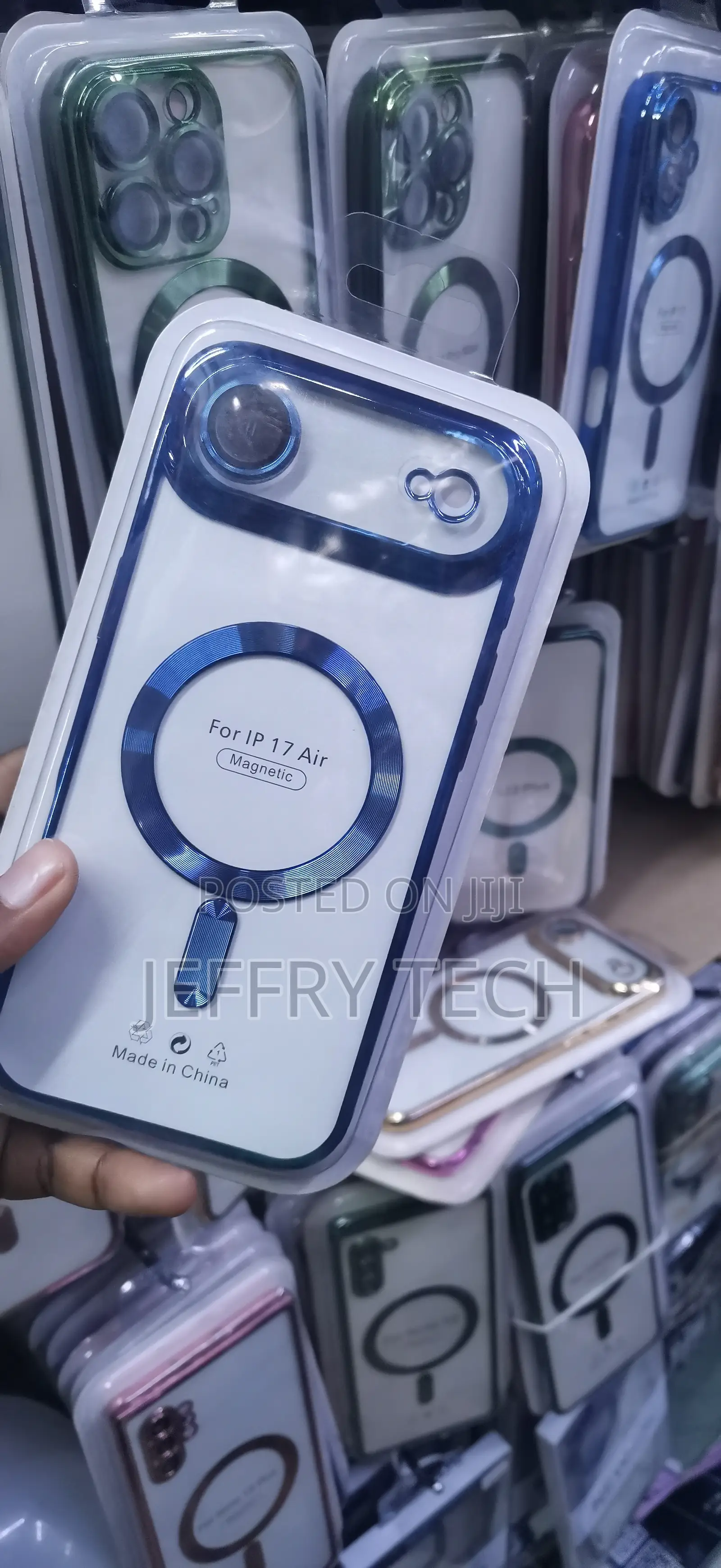 Electroplated Clear MagSafe Phone Case Designed for the iPhone 17 Air.
