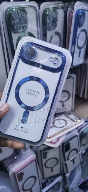 Electroplated Clear MagSafe Phone Case Designed for the iPhone 17 Air.