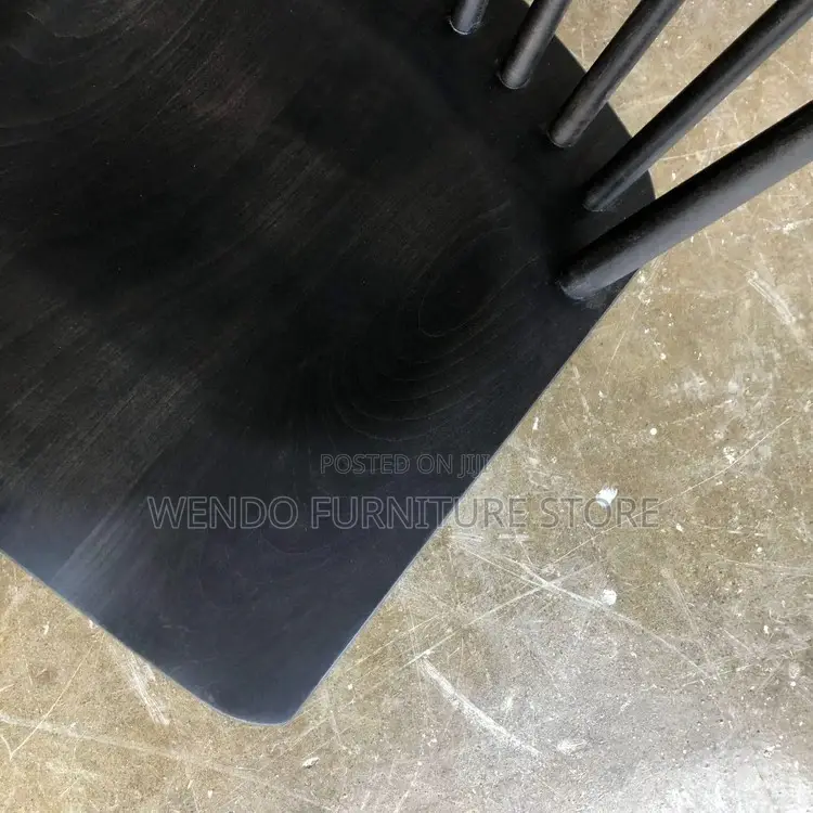 Barstool; Armless Black Eames Barstool Style