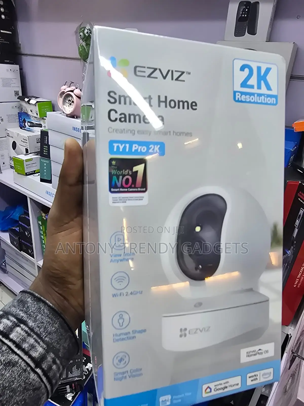 EZVIZ TY1 Pro Indoor Pan Tilt Camera With Color Night Vision