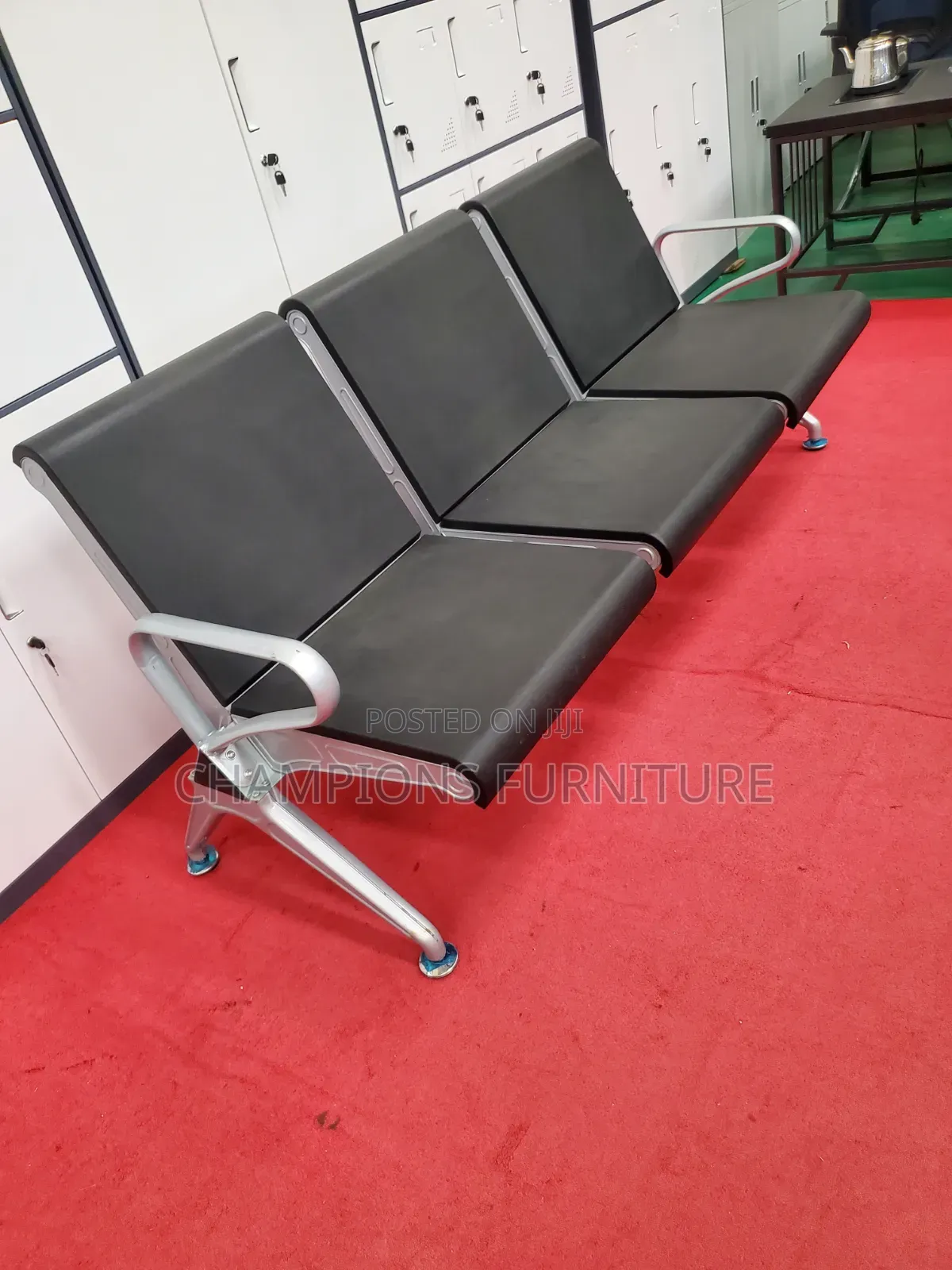 3-Seater Airport Waiting Bench