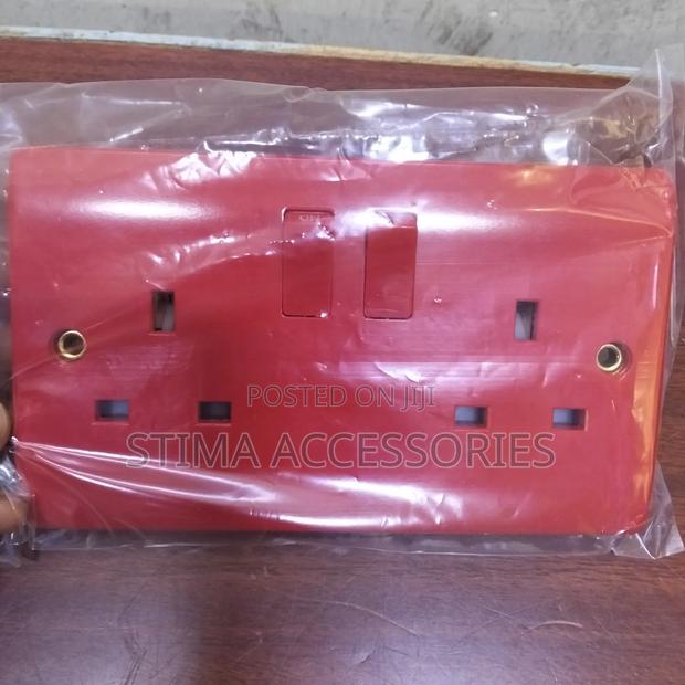 Panasonic Twin Socket Red