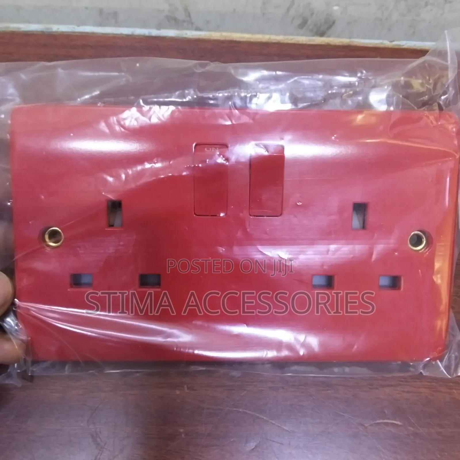 Panasonic Twin Socket Red