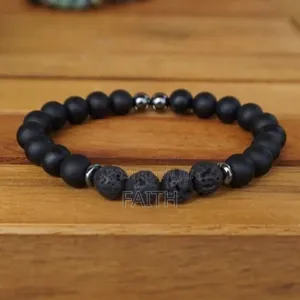Natural Stone Beaded Bracelet