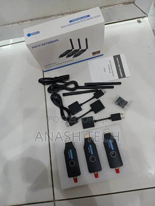 HDMI 50M Wireless Video Extender With Dual Receivers – Plug Play