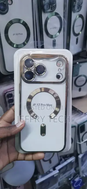 MagSafe Ring and Camera Lens Protector Labeled for the "iP 17 Pro Max