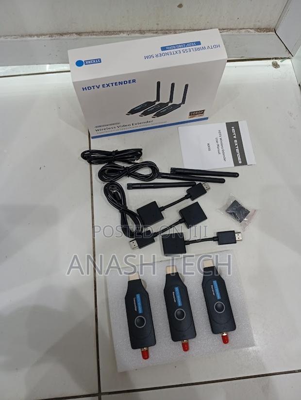 50 Meter Wireless HDMI Extender Kit – Supports Two Displays