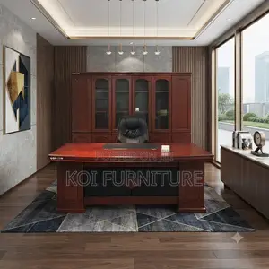 Office Desk; 1600mm Mahogany Executive Pioneers Desk