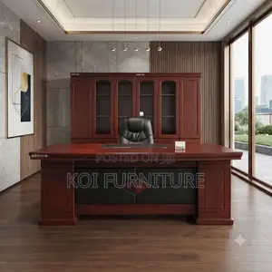Office Desk; 1600mm Mahogany Executive Pioneers Desk