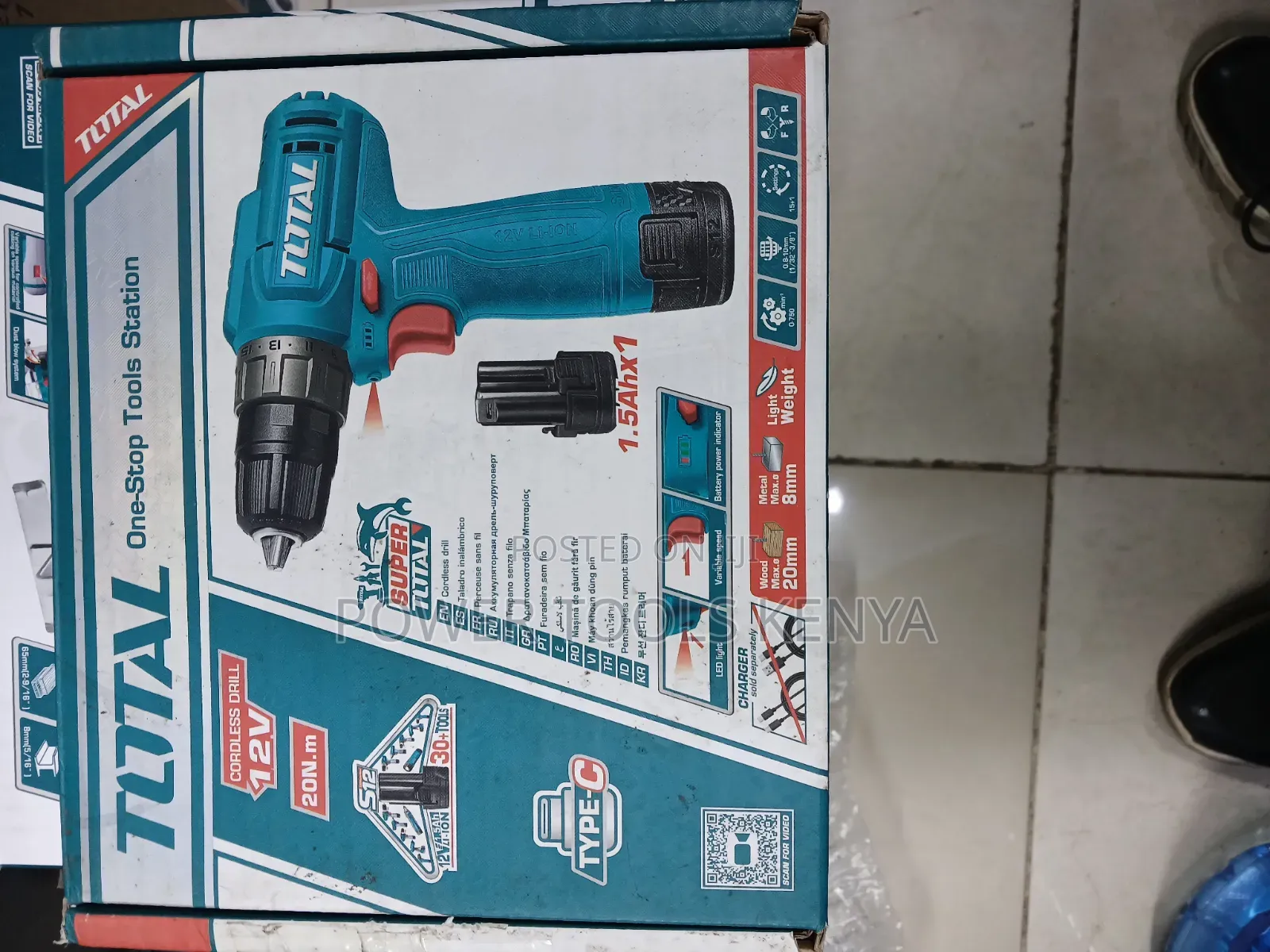 Total Cordless Drill 12V