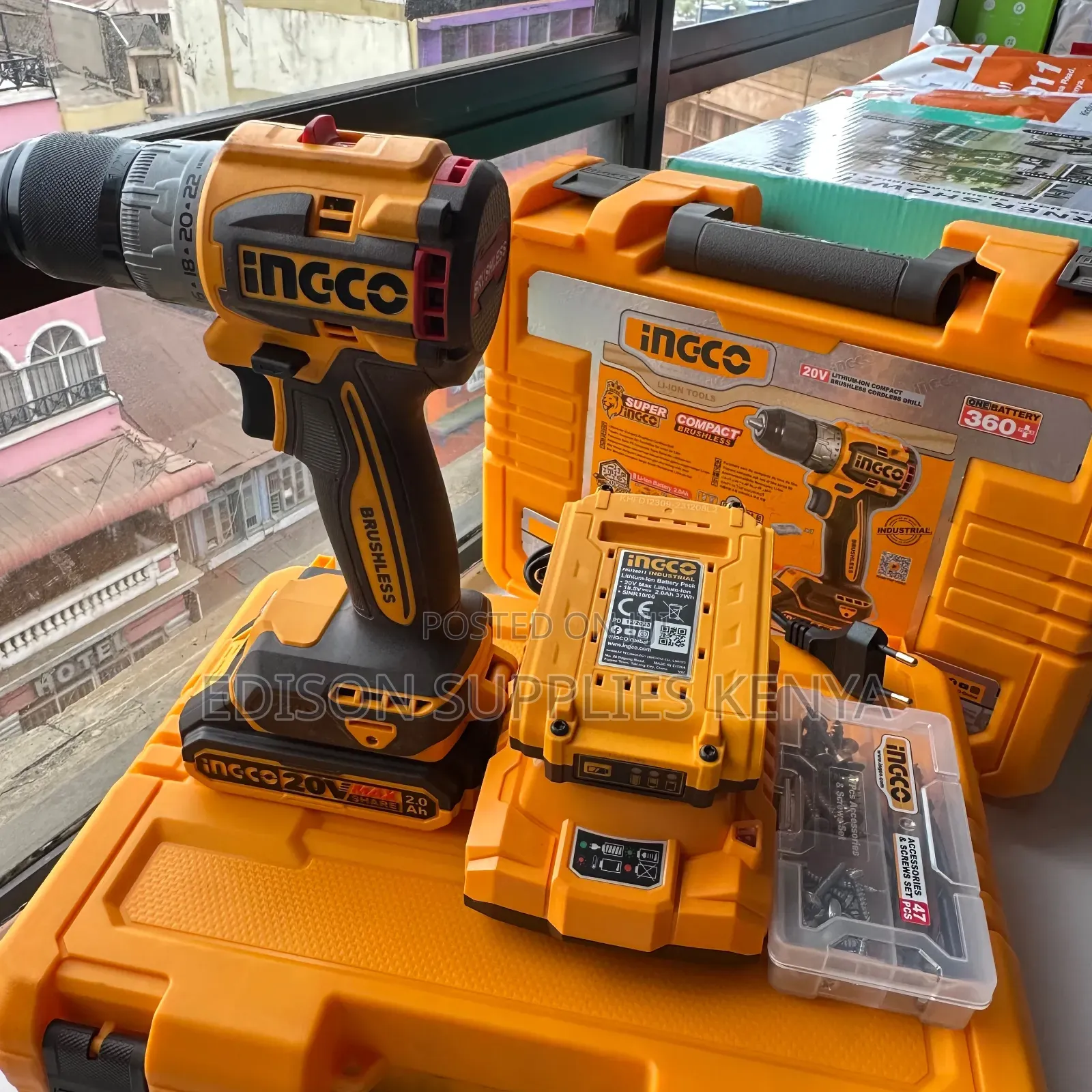 Ingco 20v Cordless Drill With 2pcs Batteries 2.0ah 60nm Brushless Best
