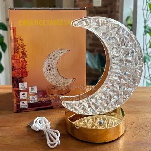 Crescent Moon Design Table Lamp - main view