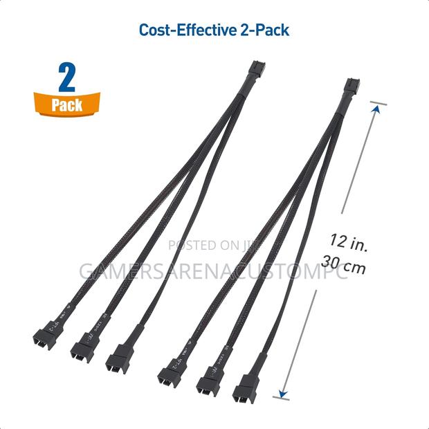 Cable Matters 2-Pack 3 Way 4 Pin PWM Fan Splitter Cable - thumbnail 6