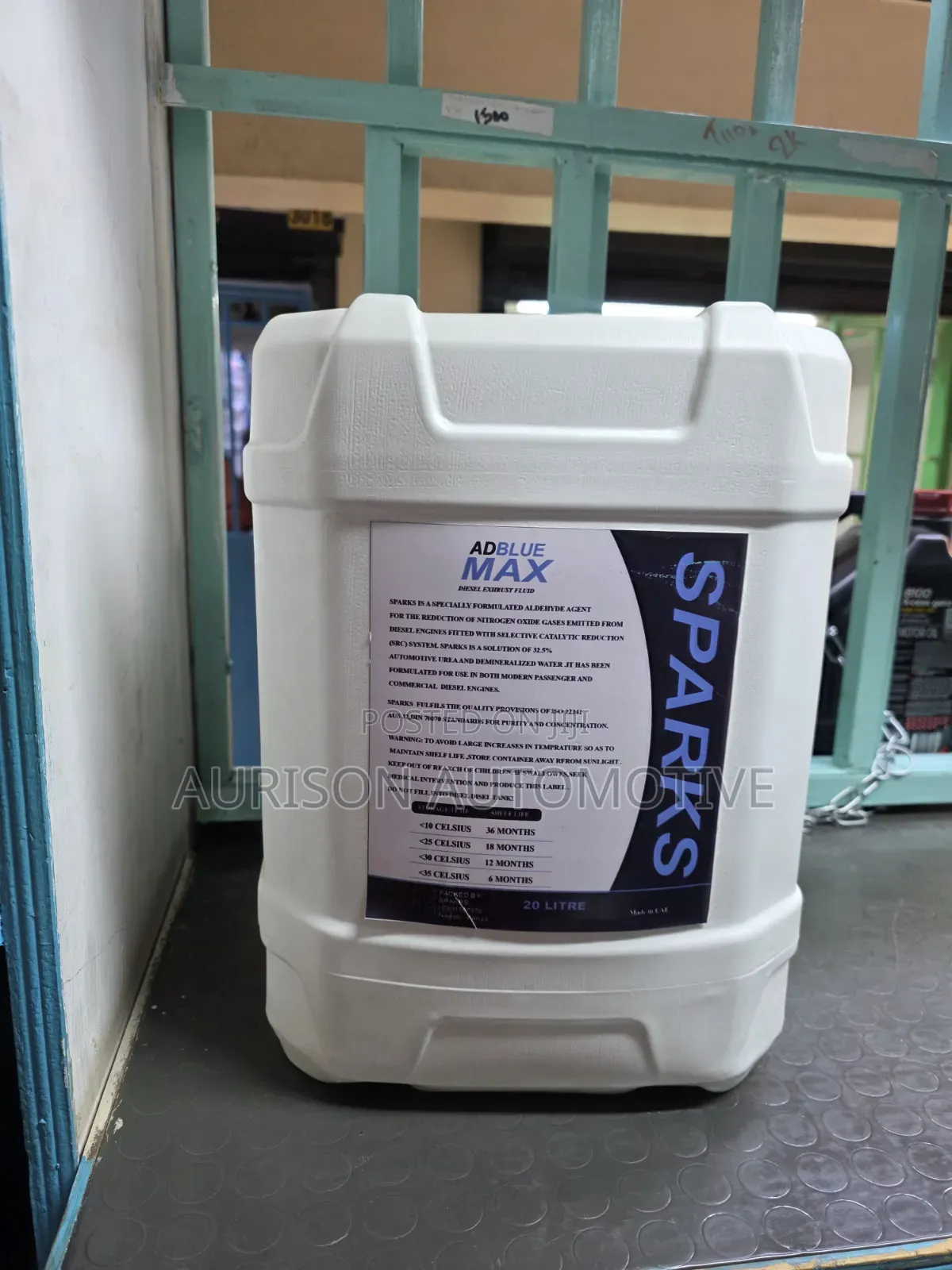 Sparks Adblue Diesel Exhaust Fluid 20ltrs
