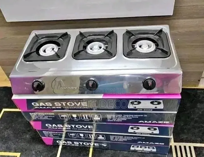 Amaze 3 Burner Stainless Steel Table Top Gas Cooker – Auto Ignition