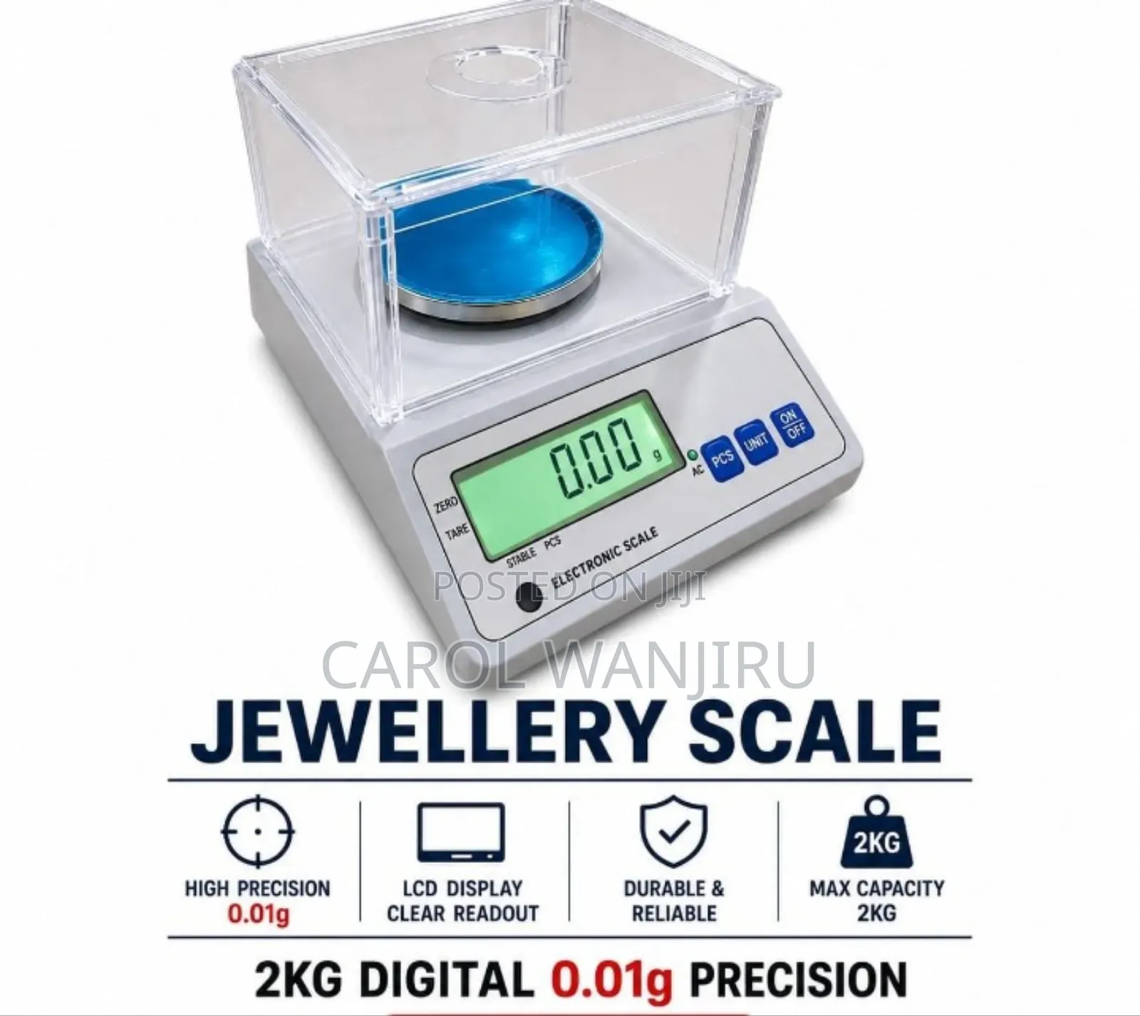 Digital Jewellery Scale 2kg/2Kg Jewellery Digital Scale
