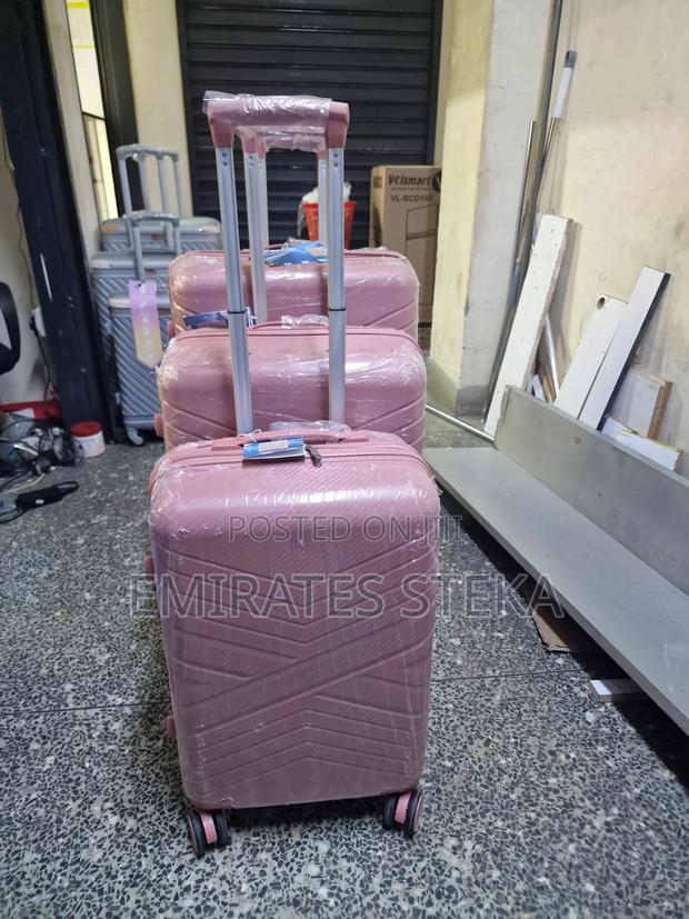 3-in-1 Unbreakable PP Rubber Suitcase Set - thumbnail 2