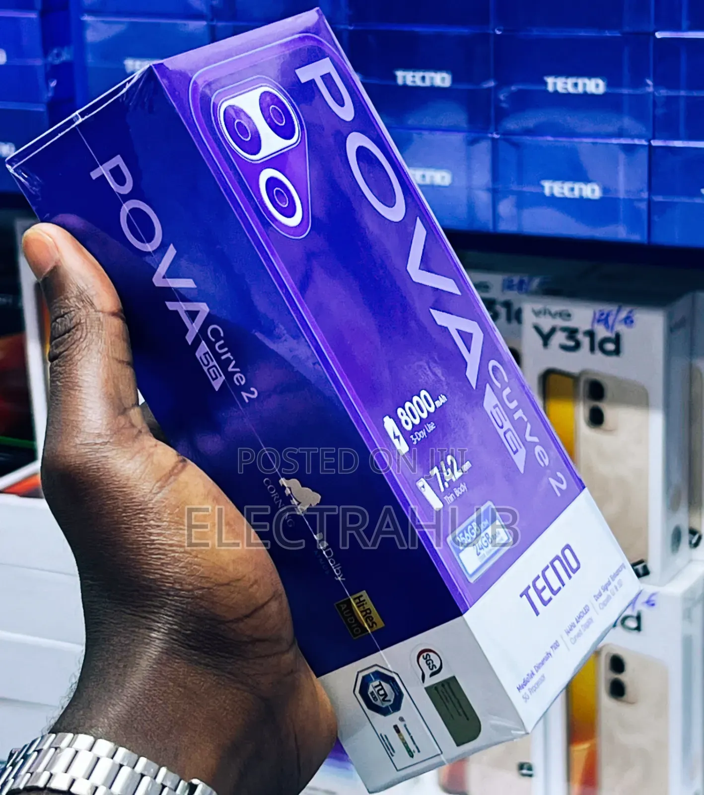 New Tecno Pova Curve 2 256 GB Silver