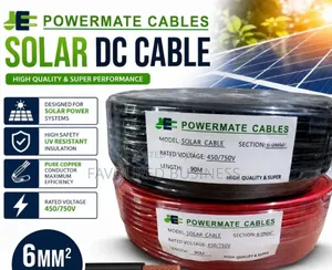 Professional Solar Dc Cable 6mm ,90metres Available at Good Price