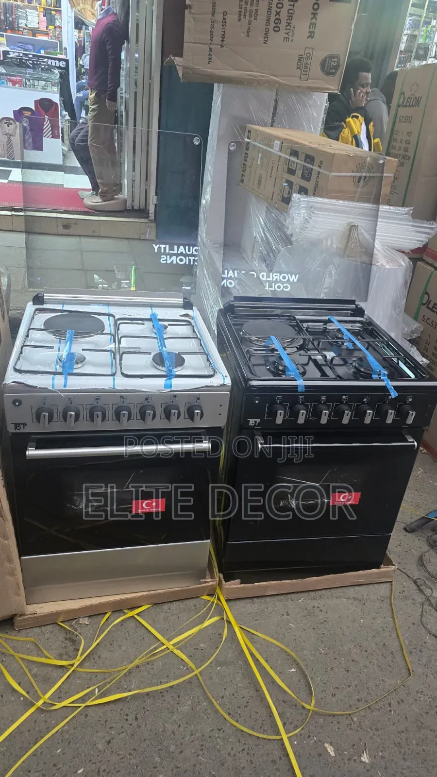 TBP 60×60cm Standing Cooker – Made in Turkey | 3 Gas + 1 Electric