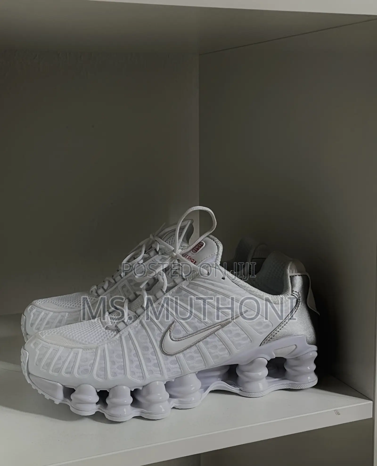 New the Nike Shox TL 'White/Metallic Silver' Size 38-45