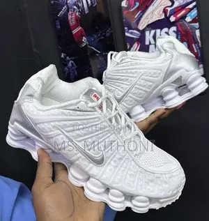 New the Nike Shox TL 'White/Metallic Silver' Size 38-45
