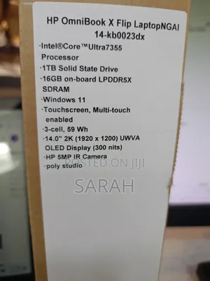 New Laptop HP OmniBook X Flip 14" 16GB Intel Core Ultra 7 SSD 1T