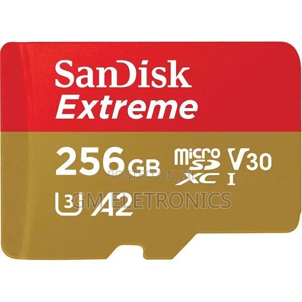 SanDisk 256GB Extreme microSD U3 V30 A2 240mb/S Read Speed 160mb/S